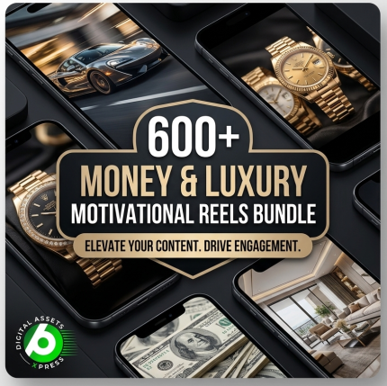 500+ Money Luxury Motivational Reels Bundle Cover